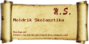 Moldrik Skolasztika névjegykártya